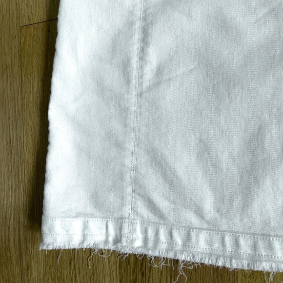 MARGARET O’LEARY nautical sailor mini skirt anchor buttons cotton white size S - Picture 8 of 10